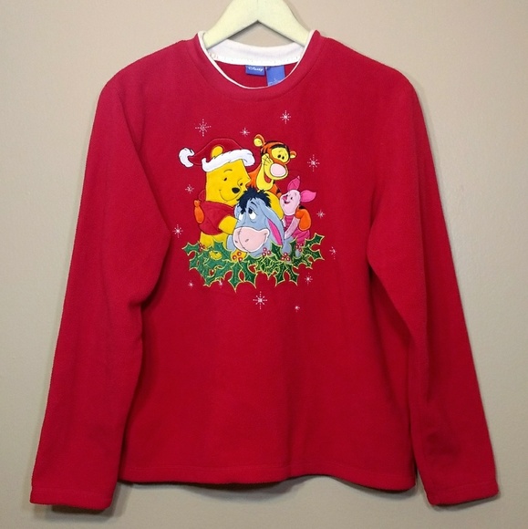 red winnie the pooh sweater